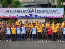 Hari K3 Sedunia, Polres Garut Pererat Kekompakan TNI-Polri dan Pemda Lewat Olahraga