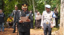 Tangis Haru Iringi Pemakaman Kedinasan BRIPKA Ricky Arisca Putra, Polres Ciamis Beri Penghormatan Terakhir
