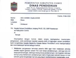 Disdik Ciamis Keluarkan Himbauan Resmi, Sekolah Diminta Perketat Pengawasan Siswa di Era Digital