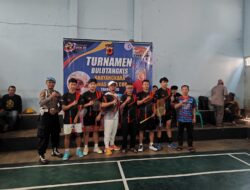 Polsek Cipaku Hadir dan Siaga Amankan Turnamen Bulutangkis Bhayangkara Tunas Baja Cup Tahun 2026