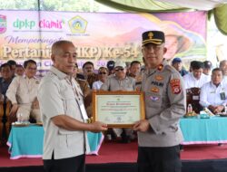 Dedikasi Dukung Ketahanan Pangan Berbuah Apresiasi”, Kapolres Ciamis Raih Penghargaan KTNA Nasional