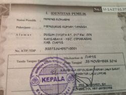 PENGUMUMAN KEHILANGAN STNK